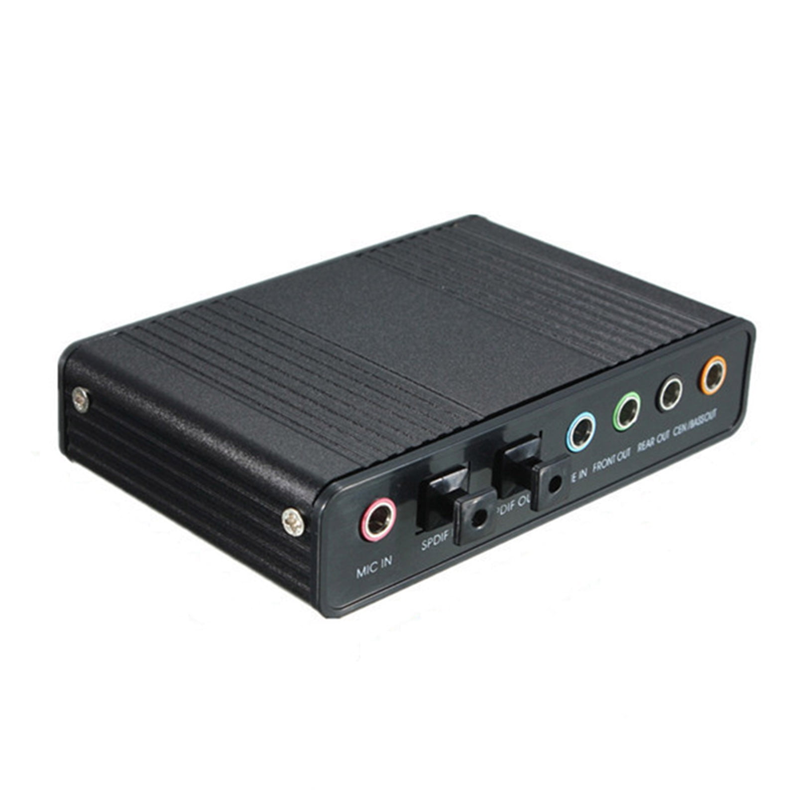 Naierhg External Sound Card for Pc Usb Sound Card with Surround Sound Usb External Sound Card 6