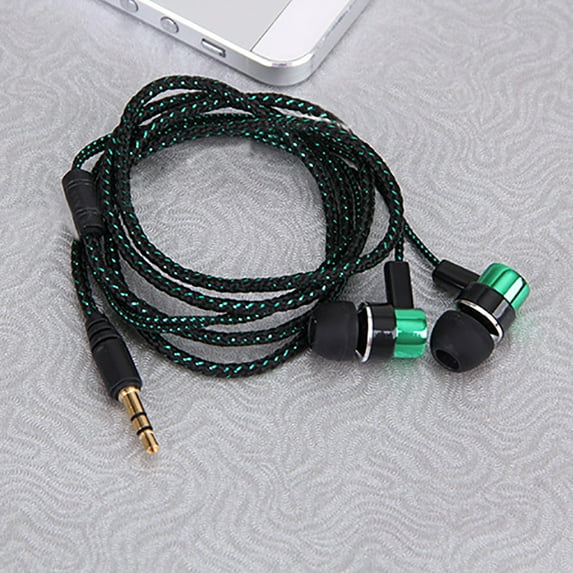 Naierhg Fashion Braided Wire Sport Stereo Bass In-ear Headset Earphone Silver