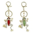 thumbnail image 1 of Naierhg Fashion Frog Metal Rhinestone Keyring Keychain Car Key Holder Bag Pendant Gift, 1 of 7