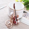 thumbnail image 1 of Naierhg Fashion Guitar Rhinestone Pendant Keychain Keyring Key Holder Bag Decor Gift, 1 of 5