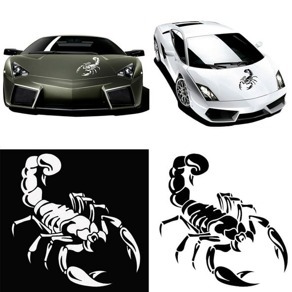 Naierhg Fashion Scorpion Reflective Car Vehicle Body Hood Window Decals Sticker Decor