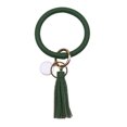thumbnail image 1 of Naierhg Fashion Women Tassel Charm Wristlet Faux Leather Keychain Key Ring Holder Gift, 1 of 8
