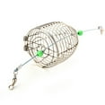 thumbnail image 1 of Naierhg Fish Small Stainless Steel Wire Fish Bait Trap Basket Fishing Tackle Lure Cage, 1 of 5