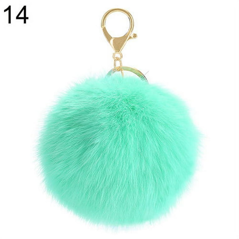 Accessories, Fur Ball Keychain