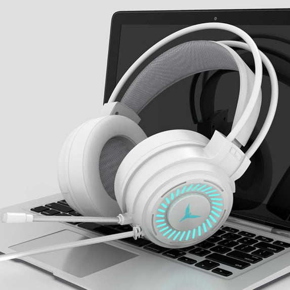 Naierhg G58 LED Light Gaming Headset Stereo Wired Bass Headphone with Mic for PC/Laptop