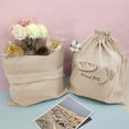 thumbnail image 1 of Naierhg Homemade Bread Storage Pouch Single-layered Food Grade Large Capacity Drawstring Sealing Reusable with Liner Picnic Commute School Bread Preservation Bag, 1 of 7