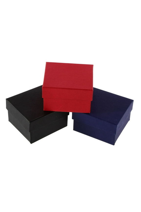 Jewelry Box Exquisite Decoration Portable Cardboard Present Gift Container Case for Wedding Red