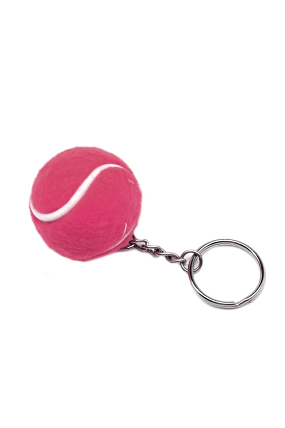 Key Ring SoftFlocking Mini Sport Ball Tennis Keychain for Kids