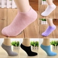 thumbnail image 1 of Naierhg Lady 1 Pair Candy Color Ankle Socks Short Low Cut Crew Casual Sport Boat Socks, 1 of 7