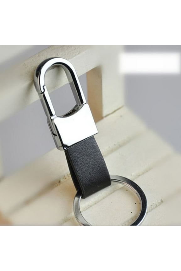 Men Fashion Simple Cool Faux Leather Strap Keyring Keychain Key Chain