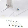 thumbnail image 1 of Naierhg Men's Formal Shirt Collar Pin Rhinestone Bar Clasp Clip Barbell Lapel Stick, 1 of 7