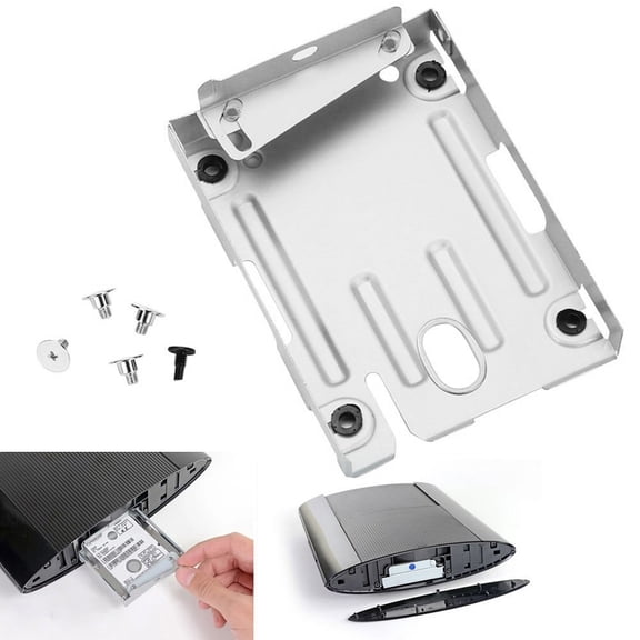 Naierhg Metal Hard Disk Drive HDD Mounting Bracket Holder Screws Kit for Slim