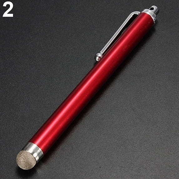 Naierhg Metal Mesh Tip Touch Screen Stylus Pen Universal for Smart Phone Tablet PC iPad,Red