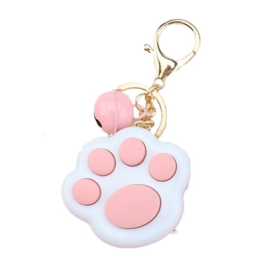 Naierhg Mini Fidget ToyPortable Funny Cat Paw Push Fidget Game Keychain for Children