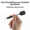 thumbnail image 1 of Naierhg Mini Microphone Noise Reduction Sound Live Karaoke Microphone Mobile Computer Direct Plug Microphone Black, 1 of 7