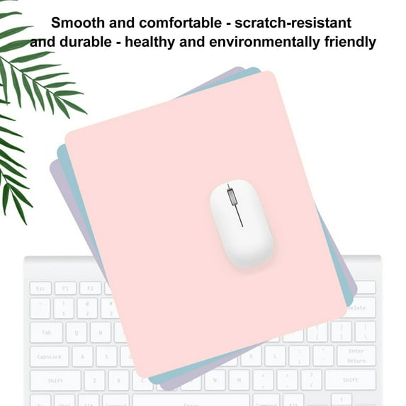 Naierhg Mouse Pad Smooth Anti-slip Waterproof Desk Keyboard Mouse Mat Wrist Rest Dark Gray