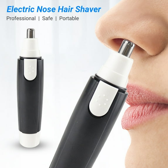 Naierhg Nose Hair Trimmer Professional Safe Portable Electric Men Nose Hair Shaver for Health,Black White