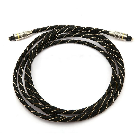 Naierhg Optic Fiber Digital Optical Audio Cable Cord for CD DVD Black