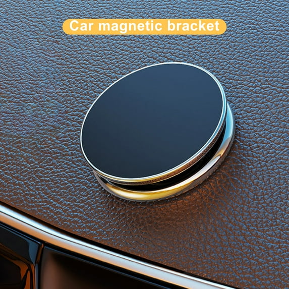 Naierhg Phone Holder Multifunctional Strong Absorption Round Magnetic Mount Mobile Phone Stand for Car