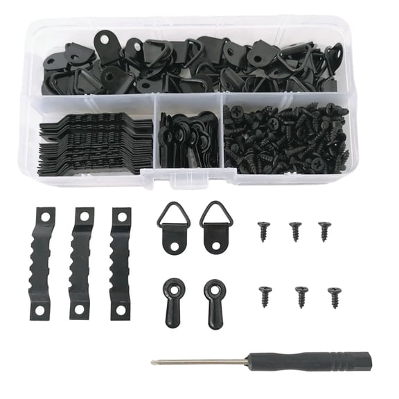 Naierhg Picture Frame Hooks Small Picture Frame Hanger Hooks with Screws Rustproof Wall Hanging Kit Hardware Accessories for Paintings Artwork Diy Frames