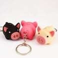 thumbnail image 1 of Naierhg Pig Style LED Light Sound Key Chain Keyring Car Bag Pendant Decoration Gift, 1 of 7