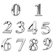 Naierhg Plated House Door Plaque Address Number Digit Figure Plate Sign Hotel Home Decor