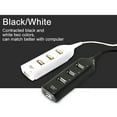 thumbnail image 1 of Naierhg Portable 4 Ports USB 2.0 Super Speed 480Mbps Hub Splitter Adapter Black, 1 of 7