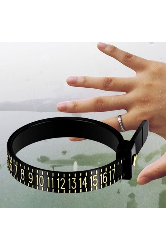 Portable Reusable Accurate Ring Sizer Gauge Measuring Tool Jewelry Accessories