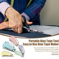 thumbnail image 1 of Naierhg Professional Bias Tape Maker Kit with 5 Adjustable Widths (6/9/12/18/25mm) – Effortless Fabric Binding Tool for Quilting, Sewing & Crafting – Portable, Time-Saving Design, 1 of 7