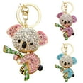 thumbnail image 1 of Naierhg Rhinestone Inlaid Koala Pendant Keychain Car Key Ring Holder Bag Charm, 1 of 7