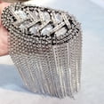 thumbnail image 1 of Naierhg Shoulder Brooch Tassels Rhinestones Jewelry Handmade Shiny Epaulet Clothes Decor, 1 of 8