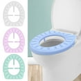thumbnail image 1 of Naierhg Silicone Toilet Seat Cover Reusable Waterproof Portable Keep Clean Safe in Public Toilets for Adults And Kids White, 1 of 8