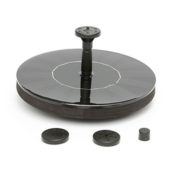 Naierhg Solar Powered Garden Decor Floating Fountain Freestanding Bird Bath Water Pump