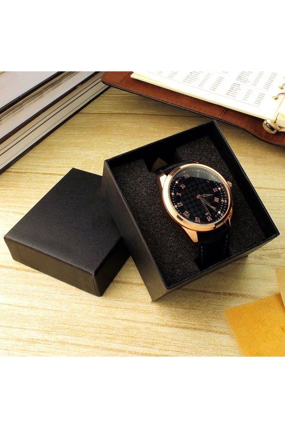 Square Dustproof Watch Display Box Jewelry Bracelet Gift Storage Case with Lid