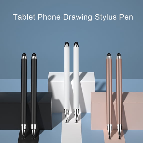 Naierhg Stylus Pen 2 in 1 Double Headed High Sensitivity Replaceable Nib Precise Drawing Universal Tablet Smart Phone Touch Stylus,Rose Gold