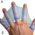 thumbnail image 1 of Naierhg Swimming Finger Webbed Gloves Silicone Flippers Fins Paddle Frog Hand Accessory, 1 of 8