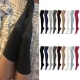 thumbnail image 1 of Naierhg Thermal socks 1 Pair Women Socks Jacquard Thigh High Over Knee Stockings Stretchy Japanese Style Autumn Winter Socks for Daily Wear Khaki, 1 of 8