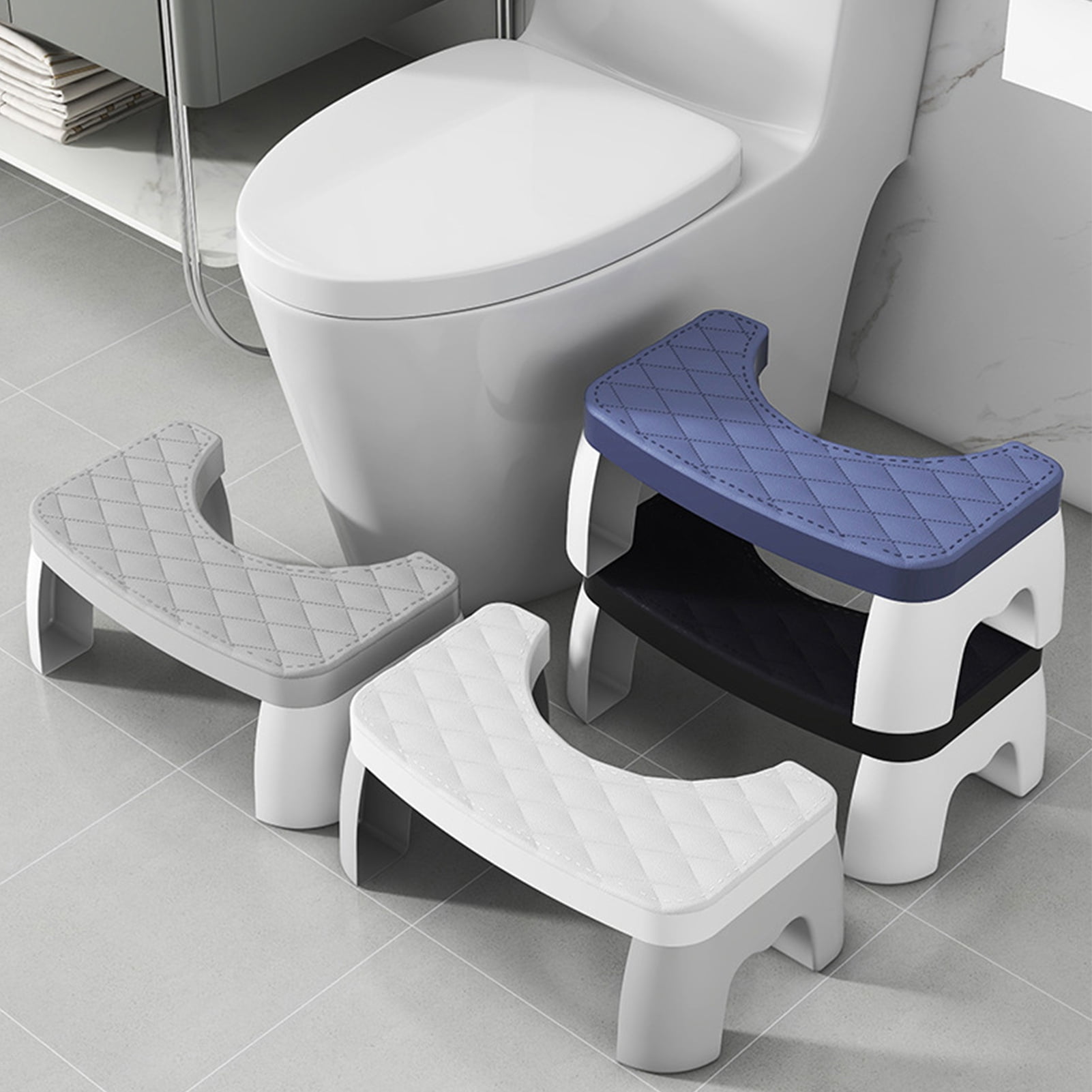 Naierhg Toilet Potty Stool 7 Inch Heavy Duty Easy Healthy Bowel ...