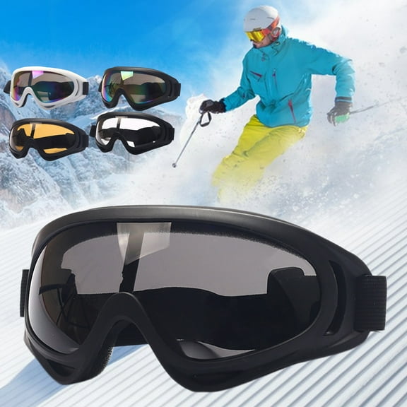 Naierhg UV Protection Ski Goggles Anti Fog Adjustable Strap Windproof Snowboard Goggles for Men Women Cycling Glasses Motorcycles Mountaineering Goggles