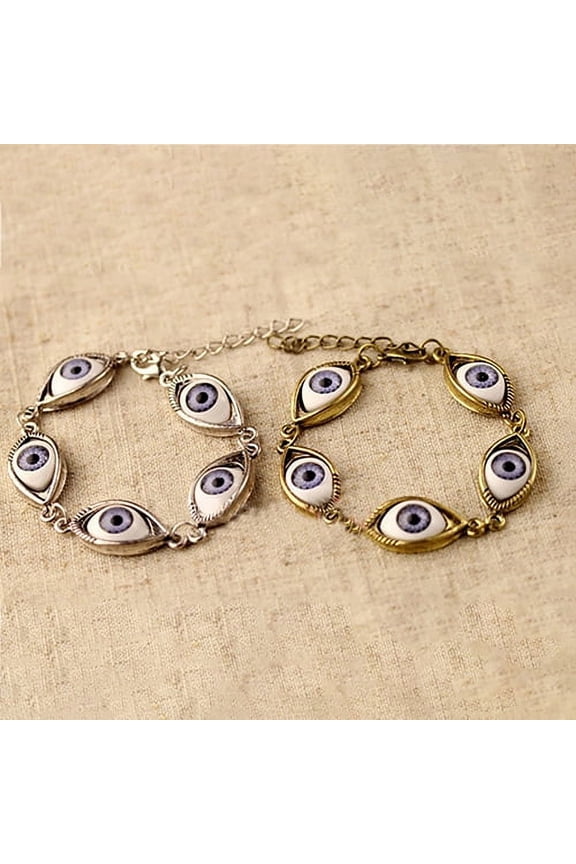 Unisex Angel Evil Demon Big Eye Eyeball Pattern Bracelet Chain Jewelry Gift