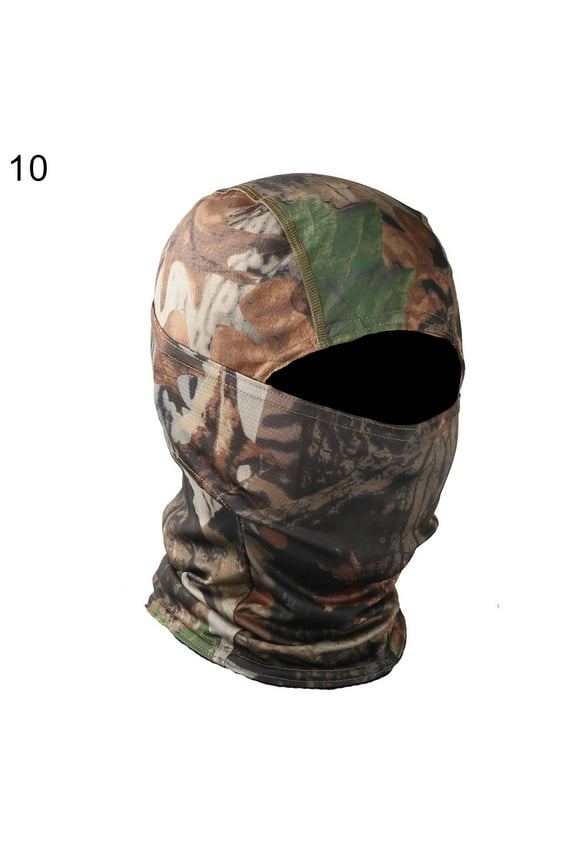 Unisex Camo Print Outdoor Cycling Balaclava Neck Gaiter Cap Full Face Cover