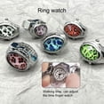 thumbnail image 1 of Naierhg Unisex Ring Beautiful Fine Workmanship Flap Cover Personality Trendy Daily Wear Alloy Leopard Gem Ring Watch Gift, 1 of 8