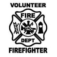 thumbnail image 1 of Naierhg Volunteer Firefighter Car Vehicle Body Window Reflective Decals Sticker Decor, 1 of 4