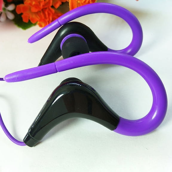 Naierhg Wired Headset Shock-proof  3.5mm Ear Hook Student Surround Gaming Earbud Waterproof Practical for Fitness