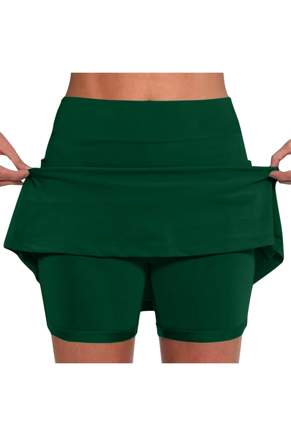 Naiflowers Active Shorts For Women Quick-Dry Running Shorts Workout Sport Layer Yoga Shorts Biker Short With Pockets For Women Summer Vacation