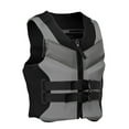 thumbnail image 1 of Naiflowers Adult Life Jacket, Nylon/Neoprene Gray, 3XL, 1 of 9