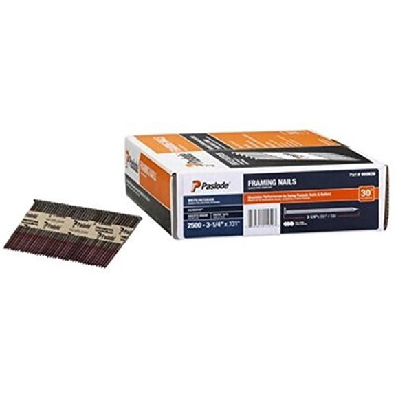 Paslode Nail 3-1/4x.131 Brite 30d - Easy Installation - General Use