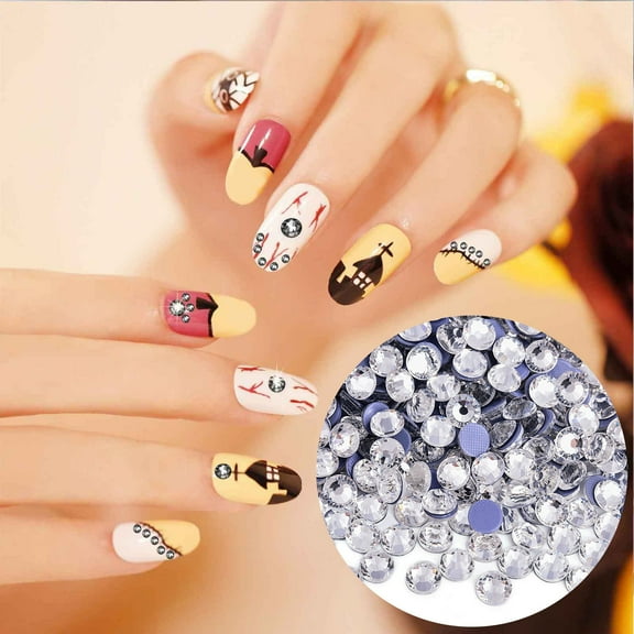 Nail Accessories 1440PCS Art Nail Rhinestones Flatback Rhinestones for Crafts DIY Decoration and Fashion 27-29mm SS10