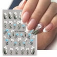 thumbnail image 1 of Nail Accessories 6pcs 5D CAMELLIA Nail Sticker for Unique Acrylic Nail Design and Decoration, 1 of 3