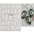 thumbnail image 1 of Nail Accessories 6pcs 5D CAMELLIA Nail Sticker for Unique Acrylic Nail Design and Decoration, 1 of 4